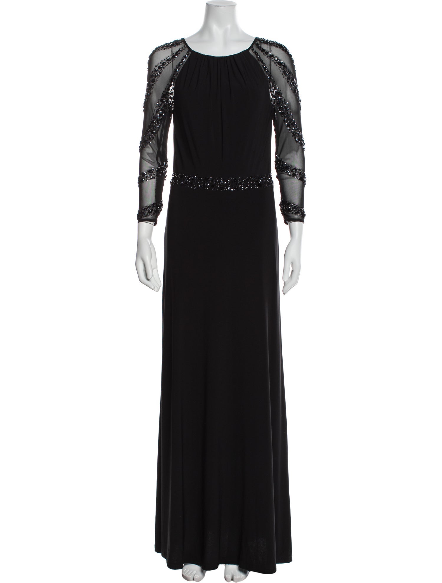 Marina Scoop Neck Long Dress